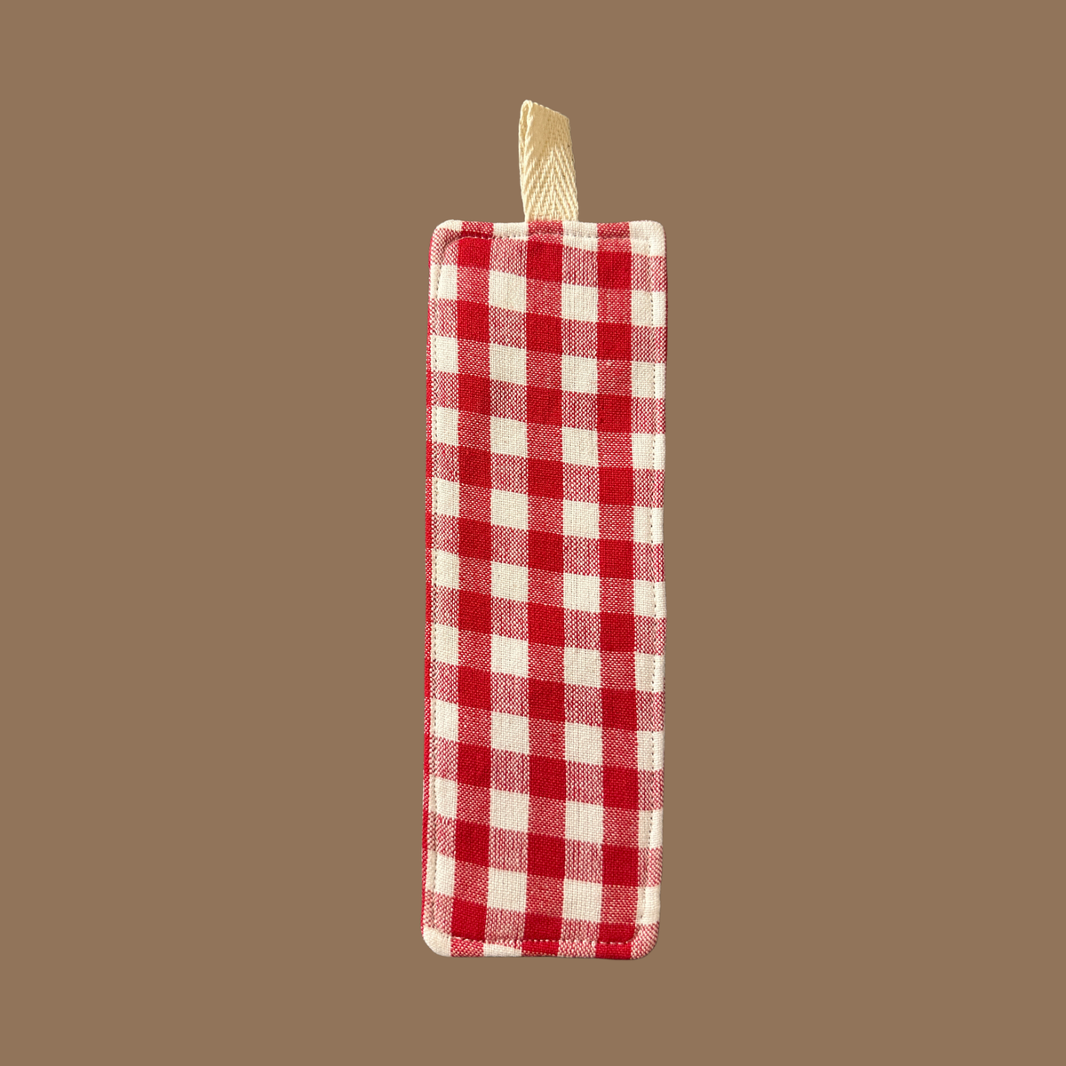 Red Plaid Bookmark