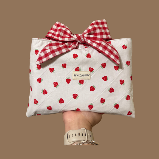 Strawberry Book Sleeve