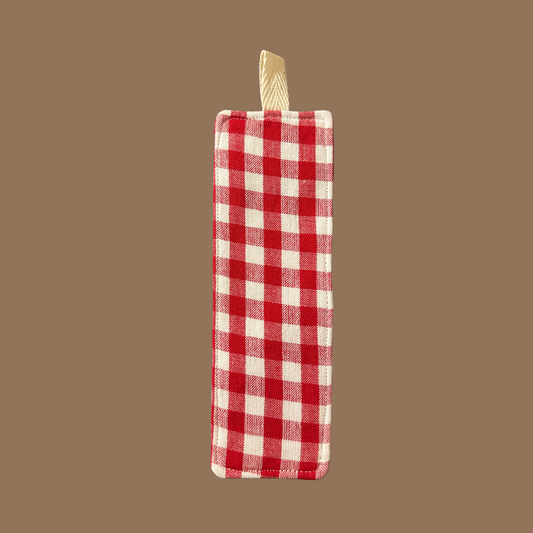 Red Plaid Bookmark